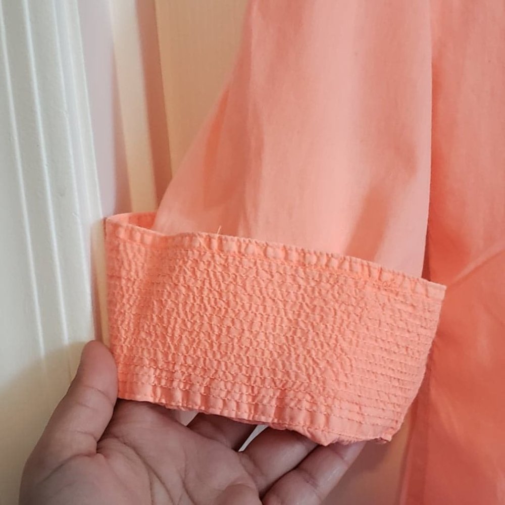 Peach button down - Picture 4 of 6